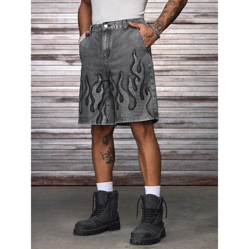 Jorts Denim Shorts Mens Shorts Loose Street Style Spring Summer New Casual Non Stretch Comfortable Urban Wear
