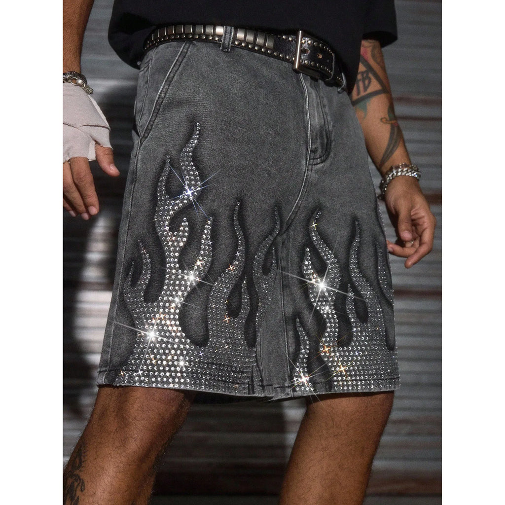Jorts Denim Shorts Mens Shorts Loose Street Style Spring Summer New Casual Non Stretch Comfortable Urban Wear