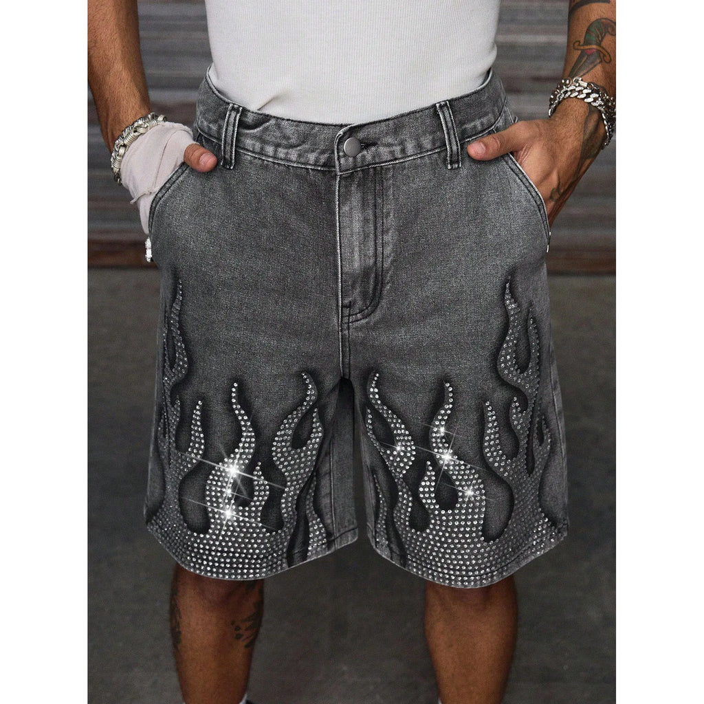 Jorts Denim Shorts Mens Shorts Loose Street Style Spring Summer New Casual Non Stretch Comfortable Urban Wear