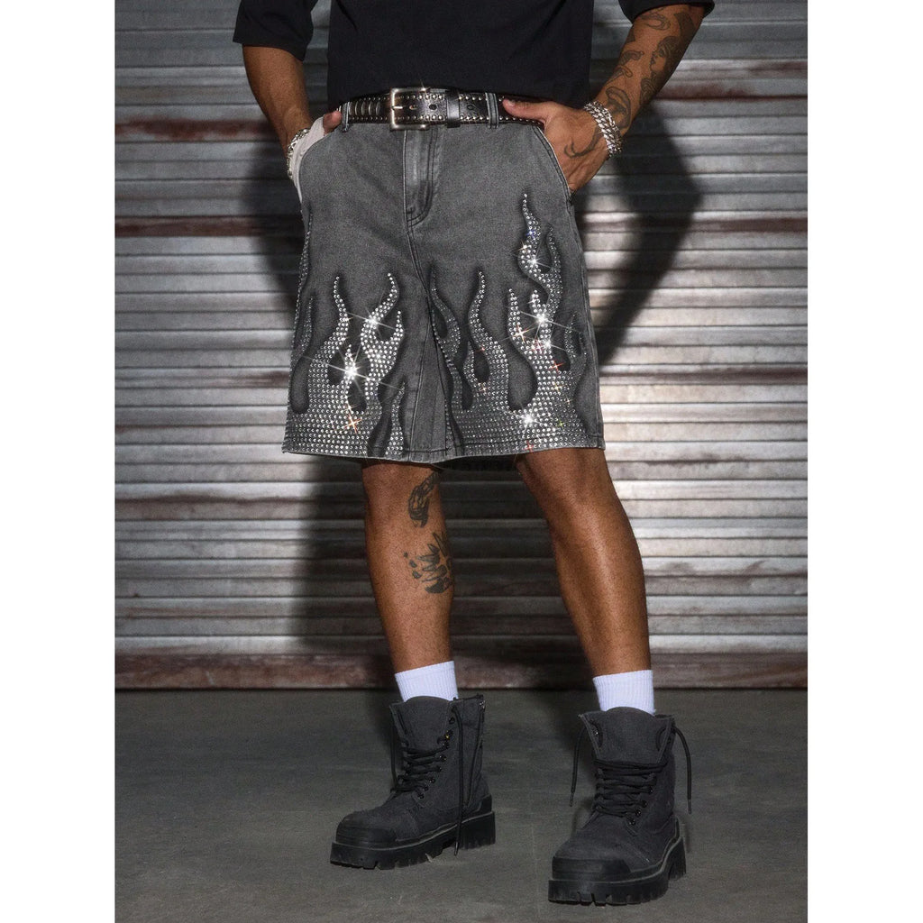 Jorts Denim Shorts Mens Shorts Loose Street Style Spring Summer New Casual Non Stretch Comfortable Urban Wear